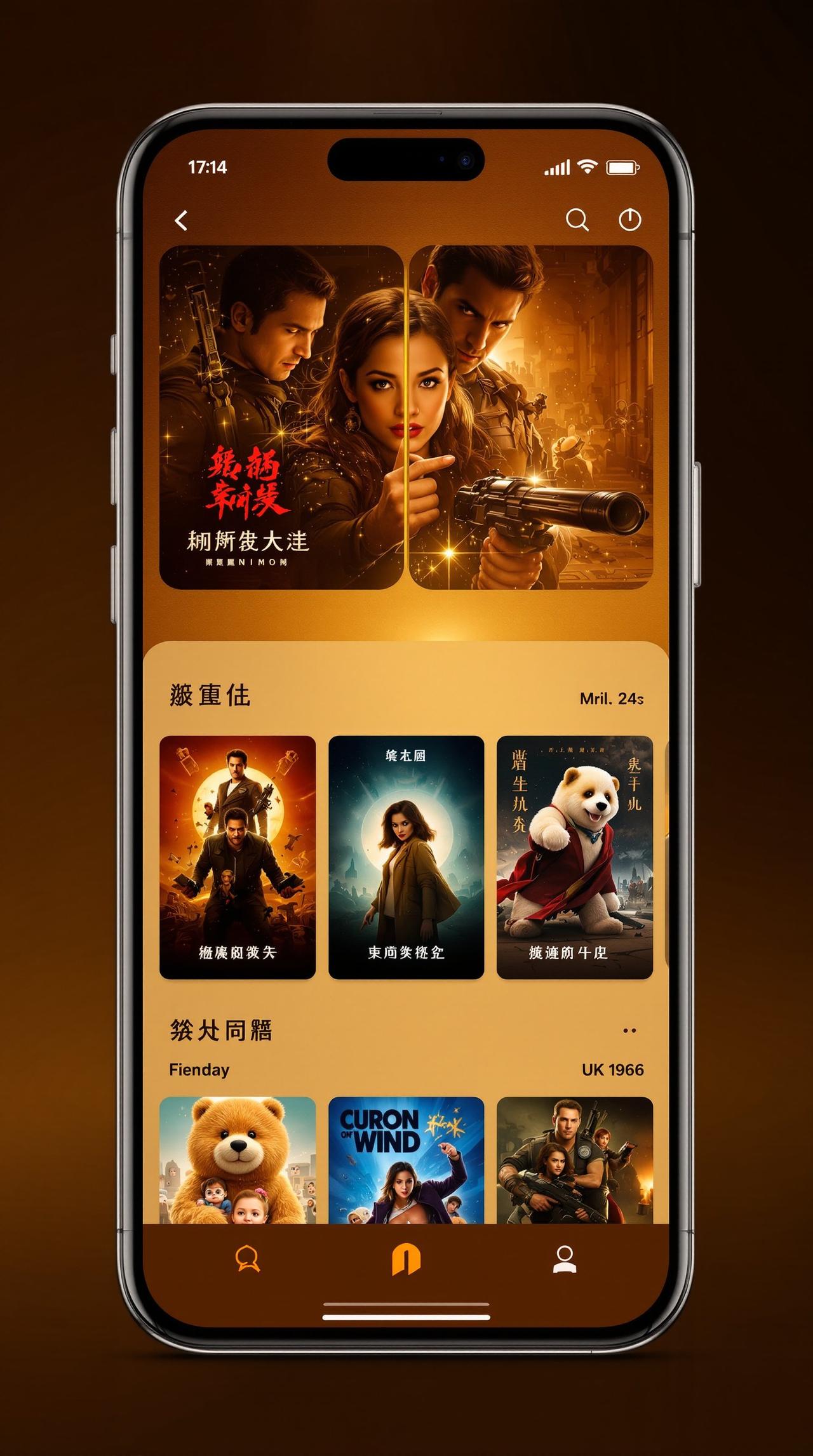 闪闪影院APP界面预览